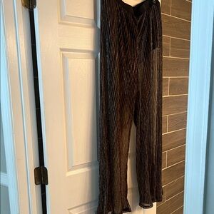 Striped Black and Brown Pants